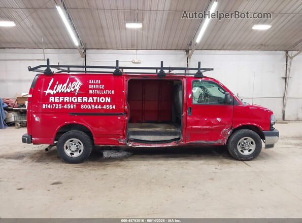 1GCZGHFG2K1203197 2019 CHEVROLET EXPRESS Red Vista interior de 360 grados