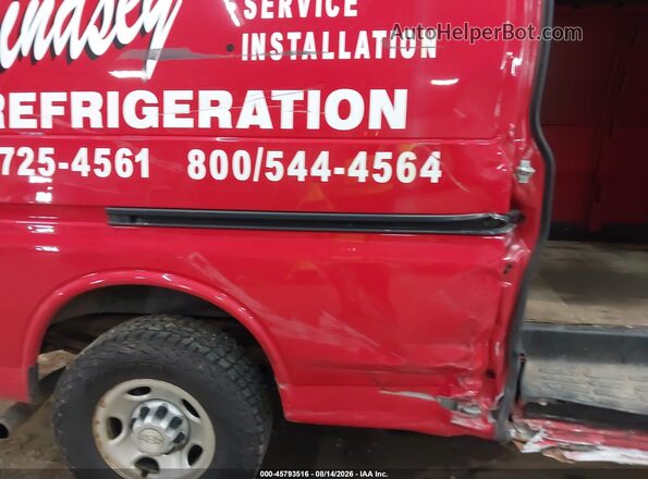 1GCZGHFG2K1203197 2019 CHEVROLET EXPRESS Red 