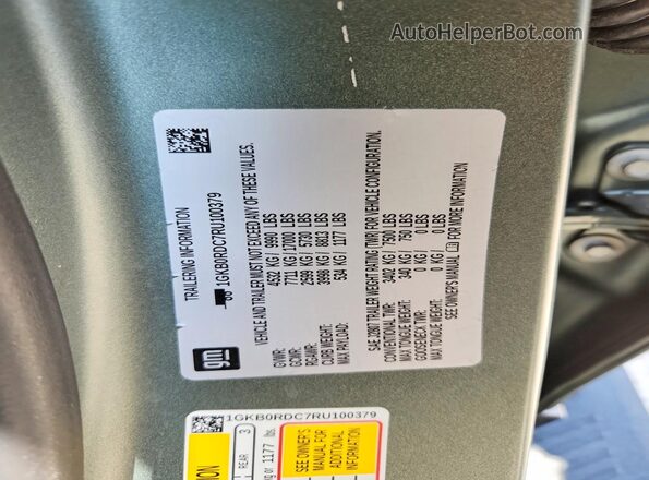 1GKB0RDC7RU100379 2024 GMC HUMMER Gray ძრავის განყოფილების ხედი
