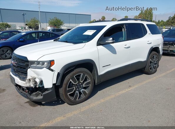 1GKKNKLS3MZ188733 2021 GMC ACADIA Белый Передняя левая четверть