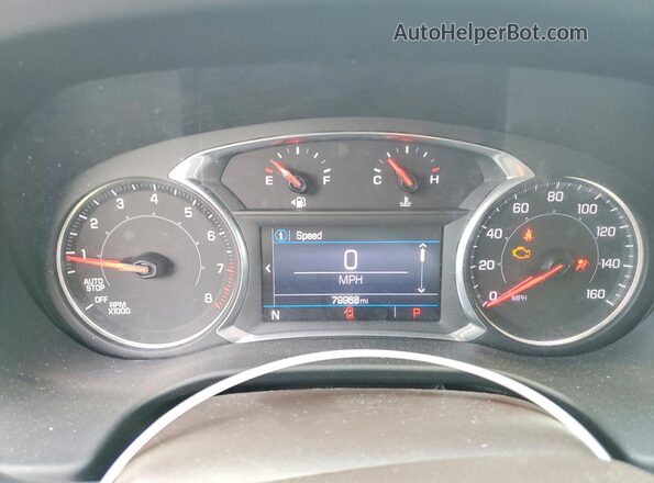1GKKNKLS7LZ155670 2020 GMC ACADIA Burgundy Instrument cluster view