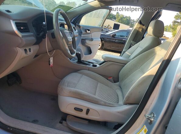 1GKKNLLS0HZ316258 2017 GMC ACADIA Gray Widok wnętrza z przodu