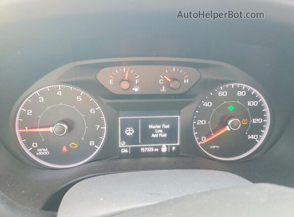 1GKKNLLS0HZ316258 2017 GMC ACADIA Gray Widok zestawu wskaźników