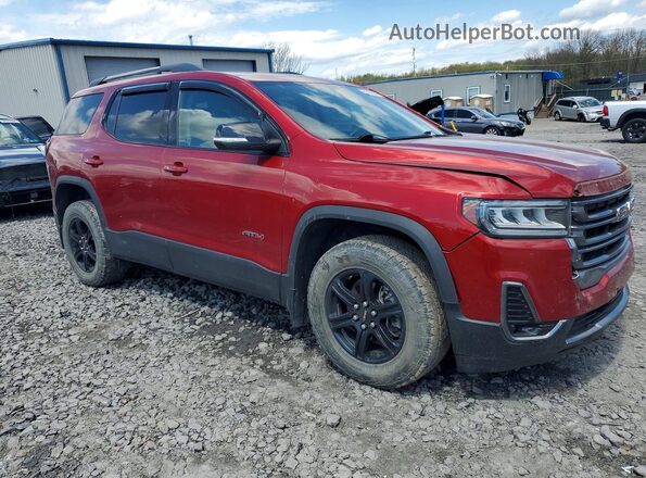 1GKKNLLS0MZ208037 2021 GMC ACADIA Red Front right
