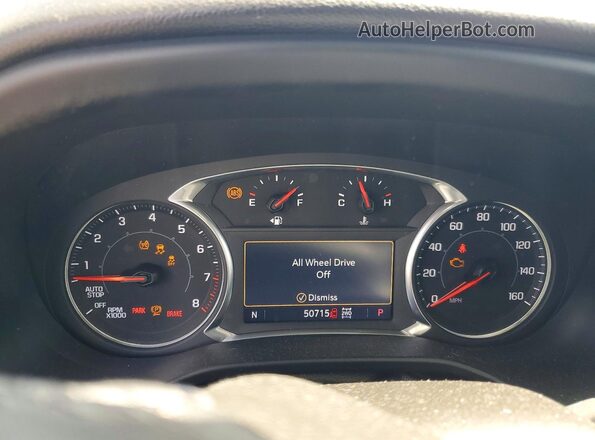 1GKKNLLS0MZ208037 2021 GMC ACADIA Red Instrument cluster view