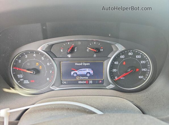 1GKKNLLS7MZ115001 2021 GMC ACADIA Белый Вид щитка приборов