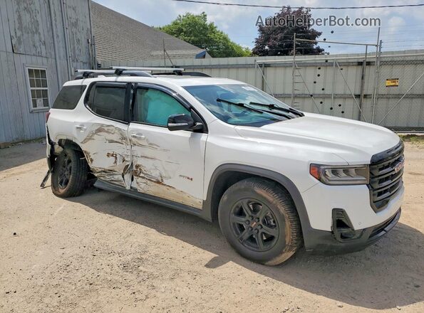 1GKKNLLS7MZ115001 2021 GMC ACADIA Белый Передняя правая четверть