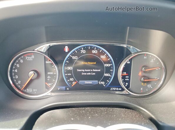 1GKKNLLS8PZ219954 2023 GMC ACADIA Белый Вид щитка приборов