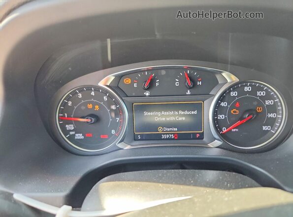 1GKKNML48PZ152974 2023 GMC ACADIA Gray Вид щитка приладів