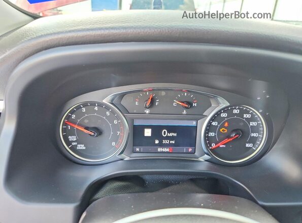 1GKKNML48PZ165837 2023 GMC ACADIA Red Instrument cluster view