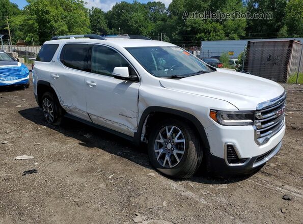 1GKKNML48PZ248975 2023 GMC ACADIA Белый Передняя правая четверть