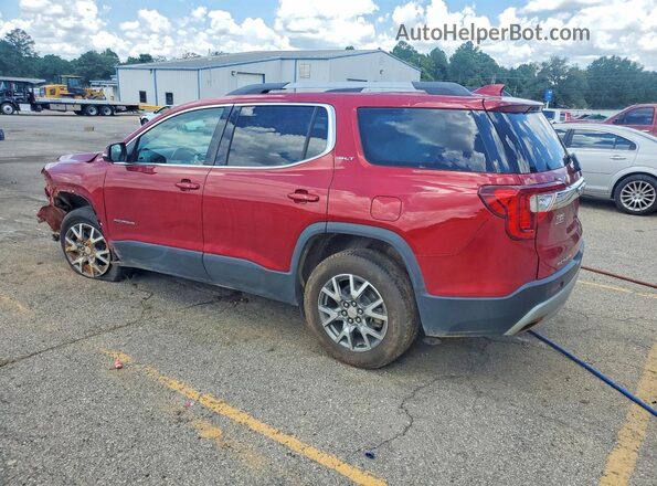 1GKKNMLS3MZ141844 2021 GMC ACADIA Maroon Trasero izquierdo