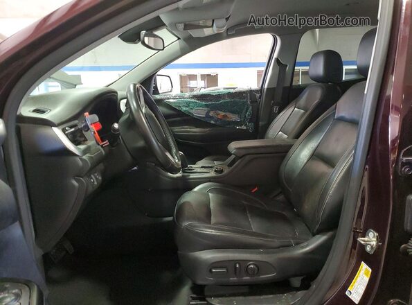 1GKKNNLS4JZ140428 2018 GMC ACADIA Бордовый Вид салона спереди