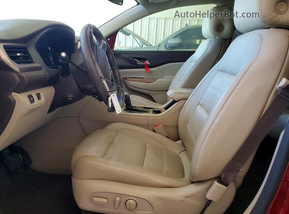 1GKKNPLS0KZ297855 2019 GMC ACADIA Red Widok wnętrza z przodu
