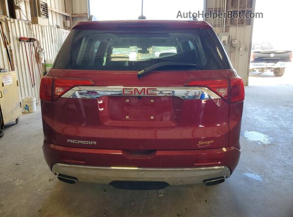 1GKKNPLS0KZ297855 2019 GMC ACADIA Red Widok z tyłu