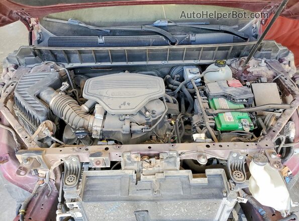1GKKNPLS0KZ297855 2019 GMC ACADIA Red Widok komory silnika