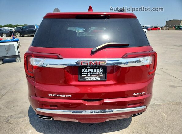1GKKNPLS0PZ125834 2023 GMC ACADIA Red Vista trasera