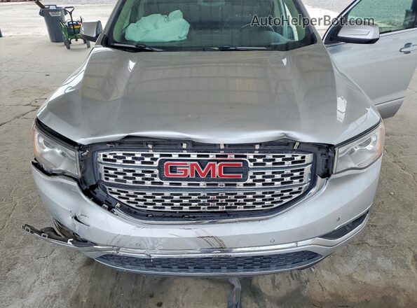 1GKKNPLS1HZ157676 2017 GMC ACADIA Серебряный Вид задней части салона