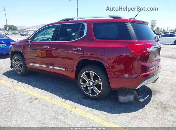 1GKKNPLS2JZ218877 2018 GMC ACADIA Maroon Rear left