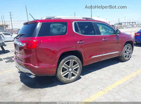 1GKKNPLS2JZ218877 2018 GMC ACADIA Maroon Rear right