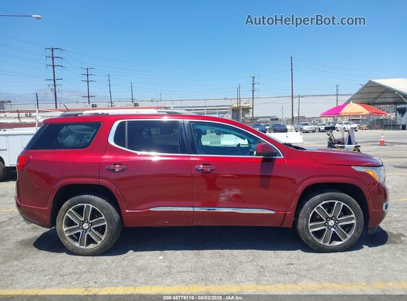 1GKKNPLS2JZ218877 2018 GMC ACADIA Maroon 360 interior view