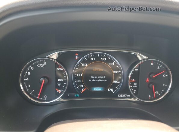 1GKKNPLS2KZ166071 2019 GMC ACADIA Black Instrument cluster view