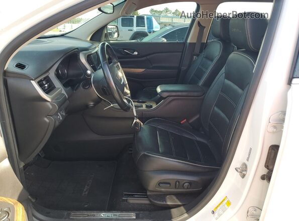 1GKKNPLS5KZ214128 2019 GMC ACADIA White წინა სალონის ხედი