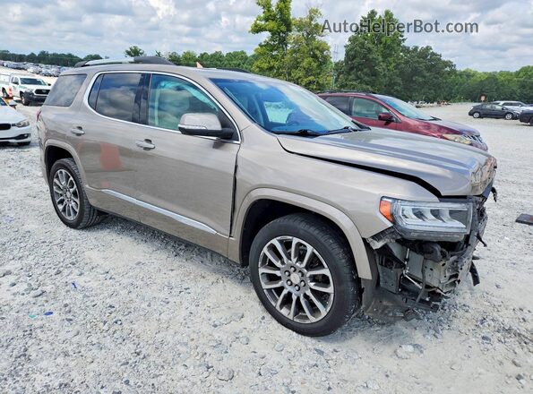 1GKKNPLS7PZ106066 2023 GMC ACADIA Золотой Передняя правая четверть