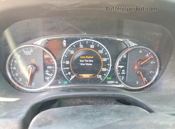 1GKKNPLS8HZ120852 2017 GMC ACADIA Black Вид щитка приладів