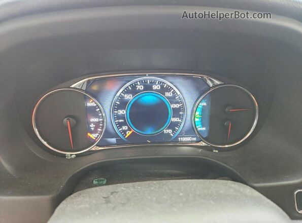 1GKKNPLS8HZ134850 2017 GMC ACADIA Black Instrument cluster view