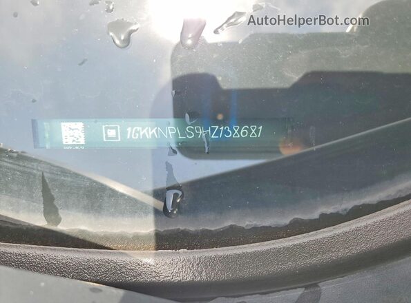 1GKKNPLS9HZ138681 2017 GMC ACADIA Белый Вид наклейки с VIN-кодом