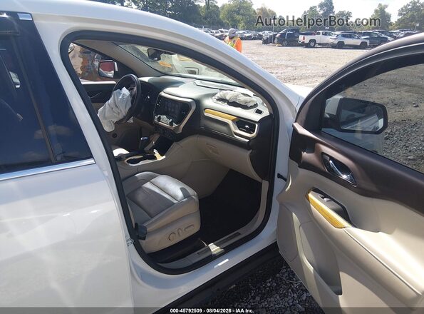 1GKKNPLSXHZ218376 2017 GMC ACADIA White წინა სალონის ხედი