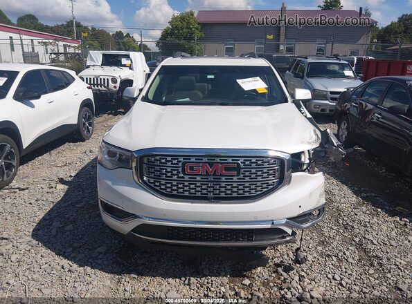 1GKKNPLSXHZ218376 2017 GMC ACADIA White უკანა სალონის ხედი