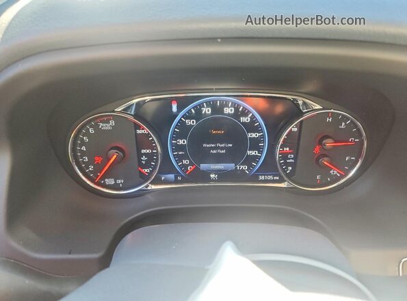 1GKKNPLSXMZ220719 2021 GMC ACADIA Серый Вид щитка приборов