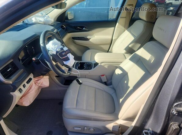 1GKKNPLSXMZ220719 2021 GMC ACADIA Серый Вид салона спереди