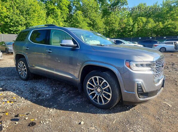 1GKKNPLSXMZ220719 2021 GMC ACADIA Серый Передняя правая четверть