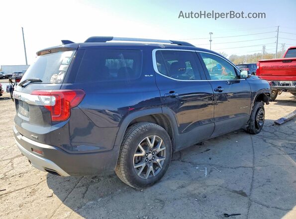 1GKKNRL43MZ225693 2021 GMC ACADIA Blue Trasero derecho