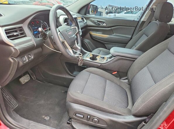 1GKKNRLS5LZ211548 2020 GMC ACADIA Red Widok wnętrza z przodu
