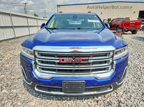 1GKKNRLS5PZ140101 2023 GMC ACADIA Blue Front view