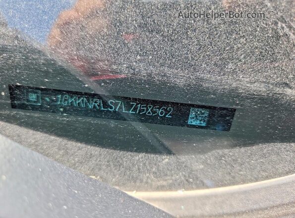 1GKKNRLS7LZ158562 2020 GMC ACADIA Red VIN კოდის სტიკერის ხედი