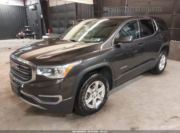 1GKKNRLS9JZ234344 2018 GMC ACADIA Gray Առջևի ձախ երեք քառորդ տեսարան