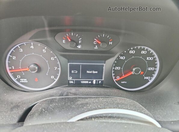 1GKKNSLS0HZ319977 2017 GMC ACADIA Blue Instrument cluster view
