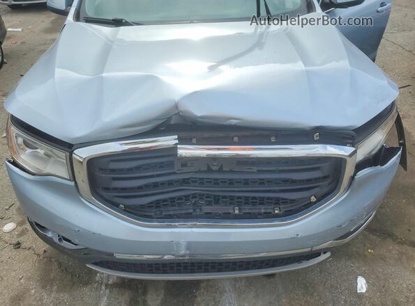 1GKKNSLS0HZ319977 2017 GMC ACADIA Blue Engine compartment view