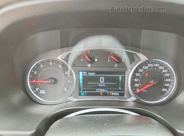 1GKKNSLS6JZ173087 2018 GMC ACADIA Черный Вид щитка приборов