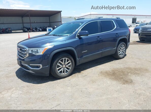 1GKKNSLS8JZ232740 2018 GMC ACADIA Blue Передня ліва чверть