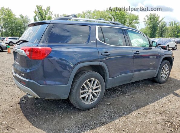 1GKKNSLSXHZ262509 2017 GMC ACADIA Синий Задняя правая четверть