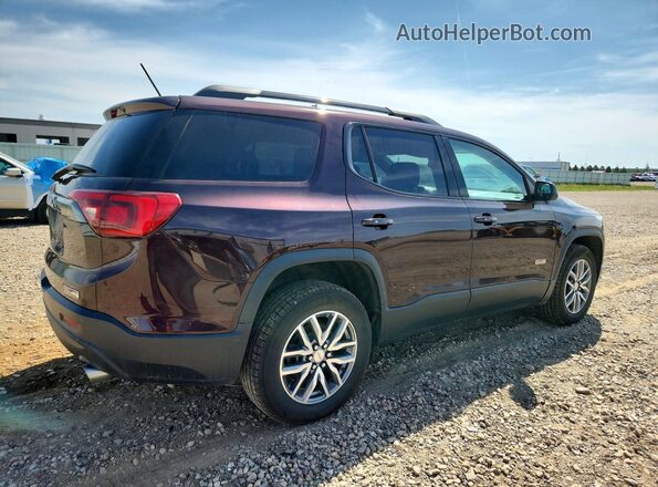 1GKKNTLS6HZ210378 2017 GMC ACADIA Purple Tył prawy