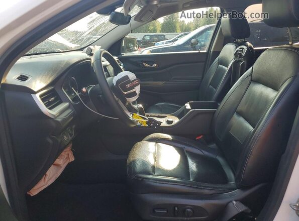 1GKKNWLSXJZ228468 2018 GMC ACADIA White Widok wnętrza z przodu