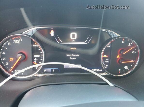 1GKKNXLS0LZ155099 2020 GMC ACADIA Burgundy ხელსაწყოთა პანელის ხედი