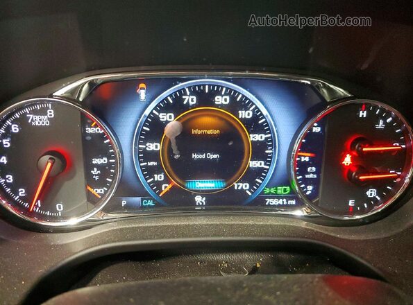 1GKKNXLS1KZ199014 2019 GMC ACADIA Темно-бордовый Вид щитка приборов
